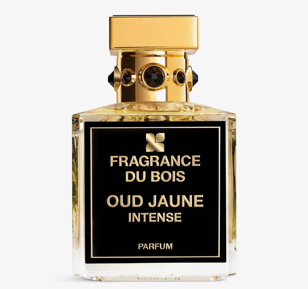 Bottle of Oud Jaune Intense perfume by Fragrance du Bois.